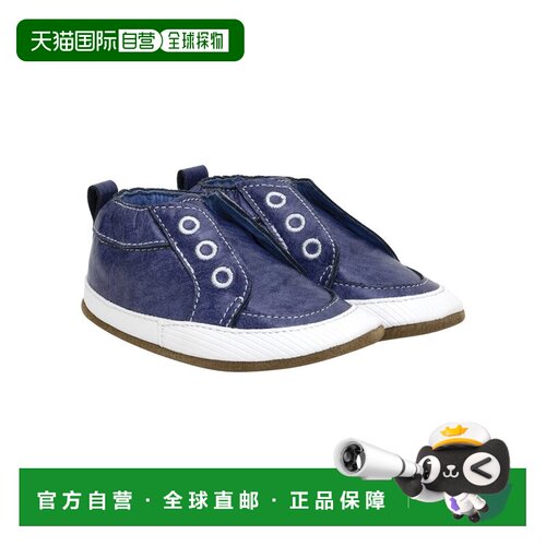 自营Robeez Stylish Steve Leather Soft Sole - blue 美国奥莱直