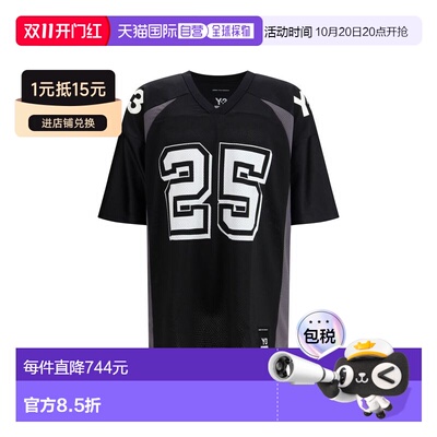 自营Y-3 Recycled Polyester Men's T-Shirt - black 美国奥莱直