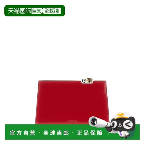 自营jacquemusRed Le Salon Pochette Clutch Bag - red 美国奥莱