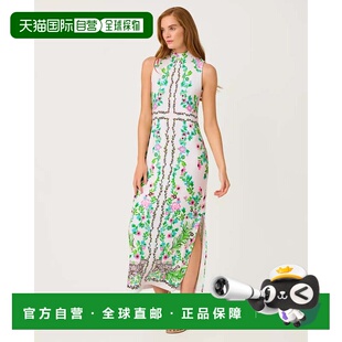自营lilly pulitzer惠灵顿长裙-度假酒店白色皇家动物园工程针织