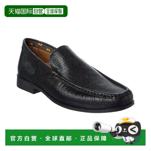 自营Donald Pliner Reuben82黑色皮革防滑 美国奥莱直发