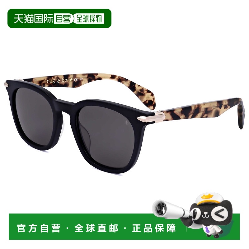 自营 rag & boneRag&Bone男士50mm哑光黑色太阳镜-哑光黑色 美国