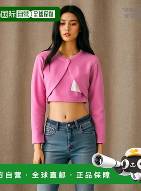 1h可退 【美国直邮】MONNALISA Shrug 女士针织开衫 14463222TT