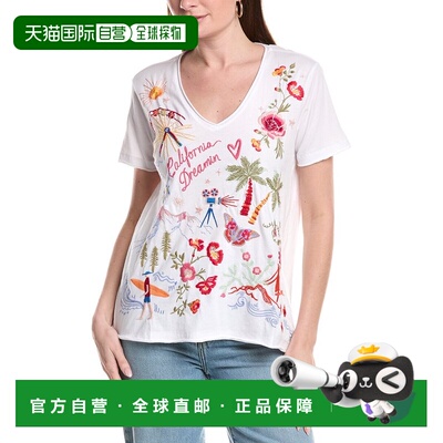 自营Johnny Was Everyday T-Shirt - white 美国奥莱直发