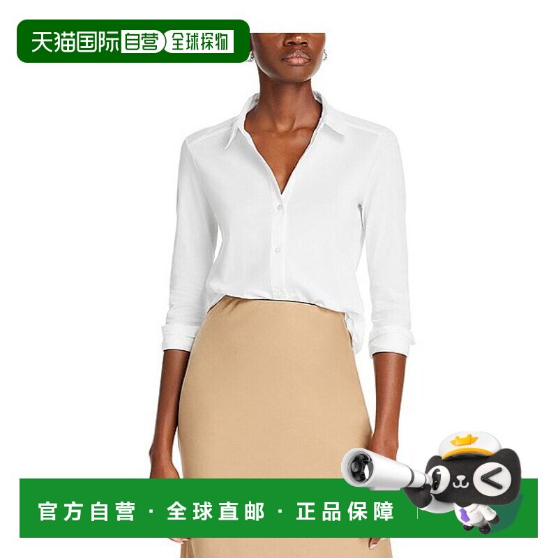 1h可退 【美国直邮】THEORY女士T恤长袖上装简约时尚 舒适透气 个图片