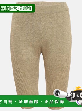 自营Jacquemus Khaki Green Linen Blend Knit Sierra Shorts - g