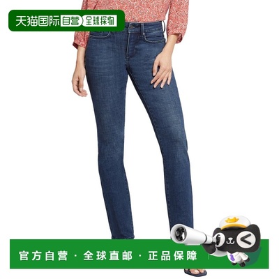 自营NYDJ Petite Marilyn Mesquite Straight Leg Jean - blue 美