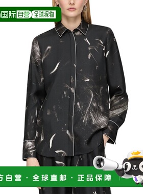 自营Lafayette 148 New York Petite Scottie Blouse - black 美