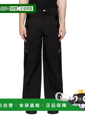 1h可退 香港直邮潮奢 CMMAWEAR 男士 黑色 Snapped Hem 工装裤 CW