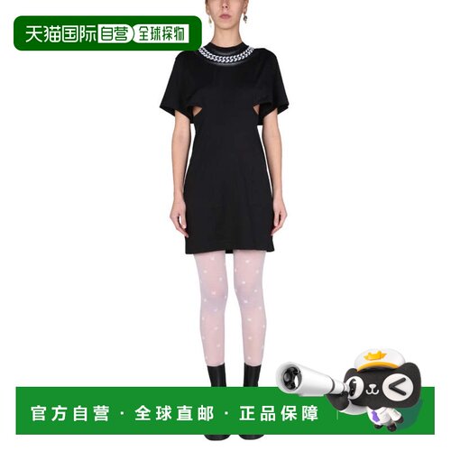 自营givenchy3D “链条” 印花连衣裙-黑色 美国奥莱直发