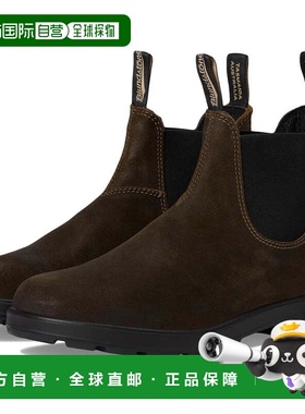 自营Men's Blundstone 1615 Boots Olive Suede Round Toe Ankle