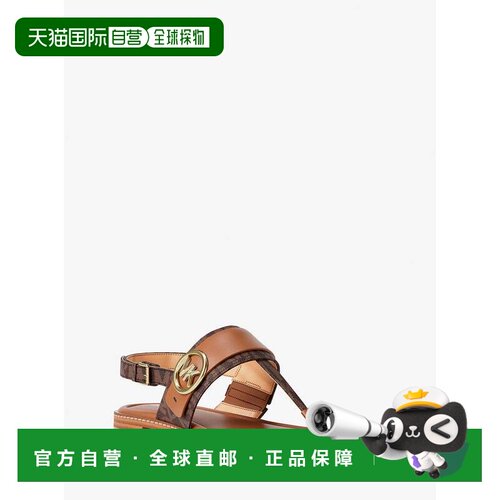 自营michael korsCarmen Signature Logo Thong凉鞋-棕色 美国奥 - 封面