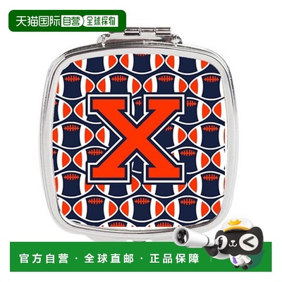 自营 Carolines Treasures CJ1066-XSCM 字母 X 足球橙,正品