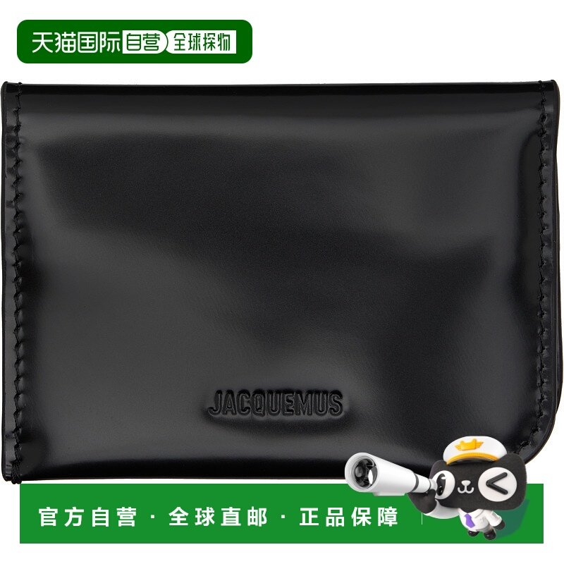 1h可退 香港直邮潮奢 Jacquemus 男士 黑色 The Curvo 卡包 25HSL