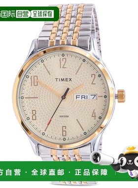 自营 Timex双色男士手表-灰色 美国奥莱直发新款天美时