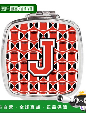 自营Carolines Treasures CJ1067-JSCM 字母 J 足球猩红色和正品