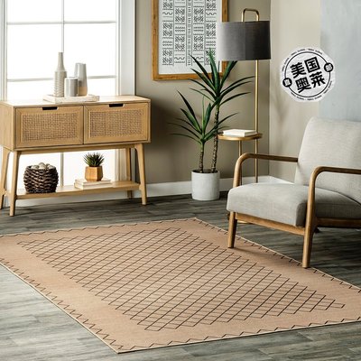 nuLOOM Rosita Tribal Trellis Easy-Jute 可机洗地毯 - 天然 【