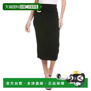自营Joseph Ribkoff Solid Midi Skirt - black 美国奥莱直发