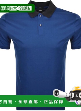 自营 Hugo Boss Men's Phillipson 117 Short Sleeve Polo, Royal