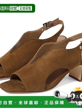 自营 Bernardo Bedford高跟凉鞋女式美国9.5米中号野生动物园绒面