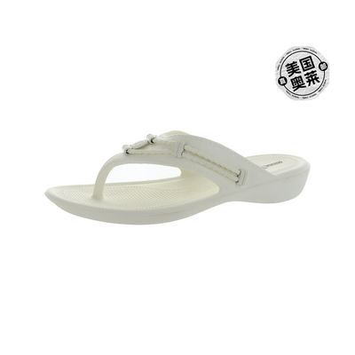 minnetonkaSilverthorn Prism Womens Slip On Thong Slide Sanda