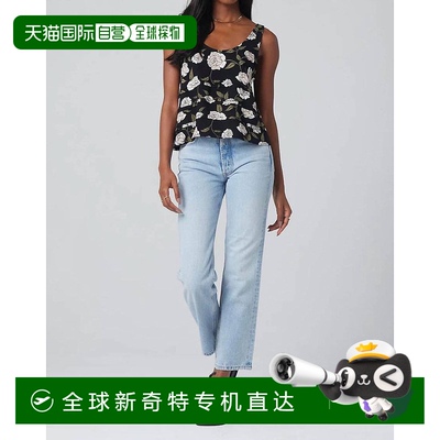 自营 saltwater luxeMoonlight Bloom A-Line Tank Top In Black