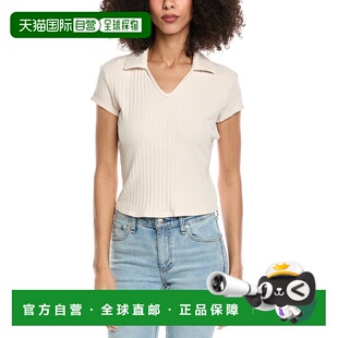 brown 自营Bella 美国奥莱直发 Top Crop Dahl Collared