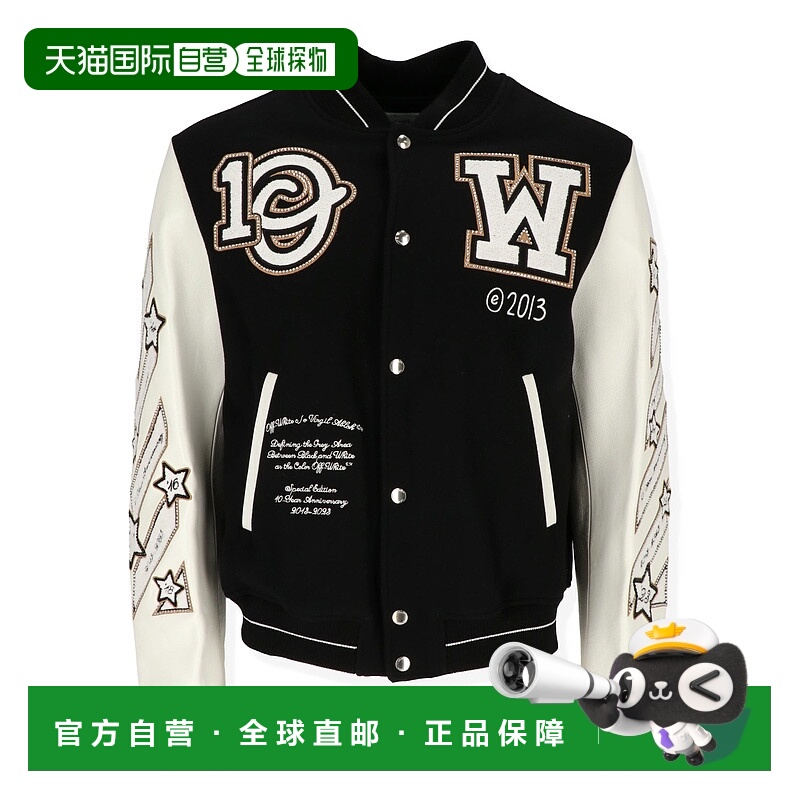 自营off-whiteOff White Mens Black/White Jacket - black/white