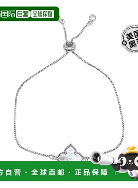 自营 adornia四点花朵 Bolo 手链 白色 珍珠母银 - 白色 美国奥莱