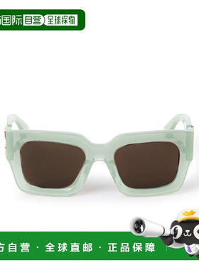 自营 off-white米白色神秘方形太阳镜-鼠尾草棕色 美国奥莱直发