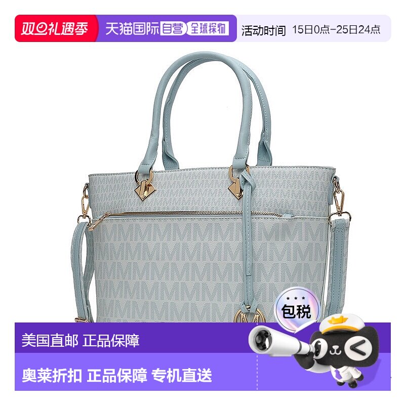 自营 mia k collectionYonah 手提包 签名印花 女士手提包 素食皮