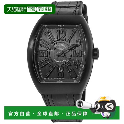 自营Franck Muller Vanguard经典黑色钛金属男式手表V 45 SC DT T