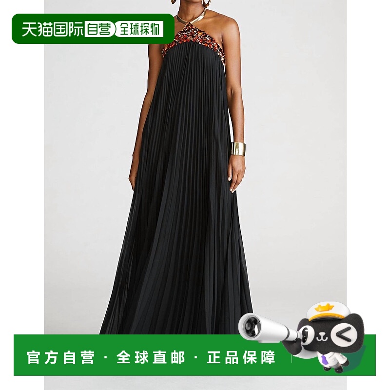 自营halston heritage黑色女式Pythia礼服-黑色 美国奥莱直发