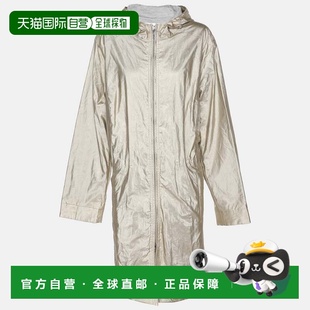 自营Voyage By Marina Rinaldi Metallic Satin Parka Voyage Hoo