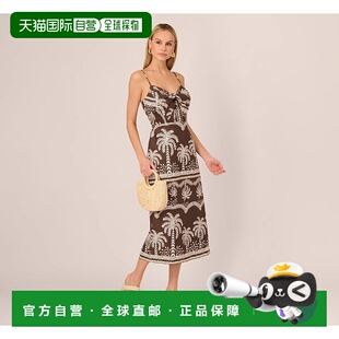 自营Adrianna By Adrianna Papell Sundress Women's Brown Palm