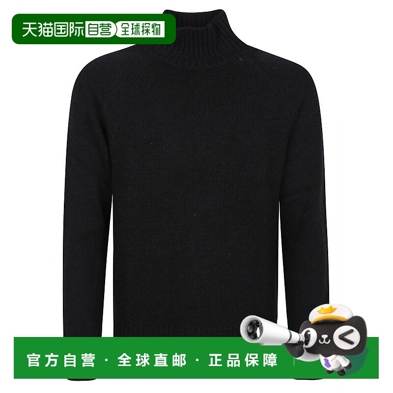 自营eleventyMock Neck Sweater With Ribbed Details And Italia