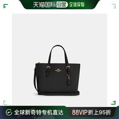 美国直邮COACH Mollie 手提包 25 C4084 金色/黑色 正红色