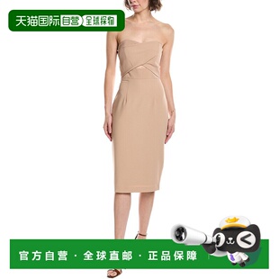 自营 black halo黑色Halo Jada鸡尾酒会连衣裙-粉红色 美国奥莱直