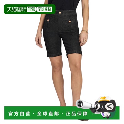 自营NYDJ Ella Black Rinse Short - black 美国奥莱直发