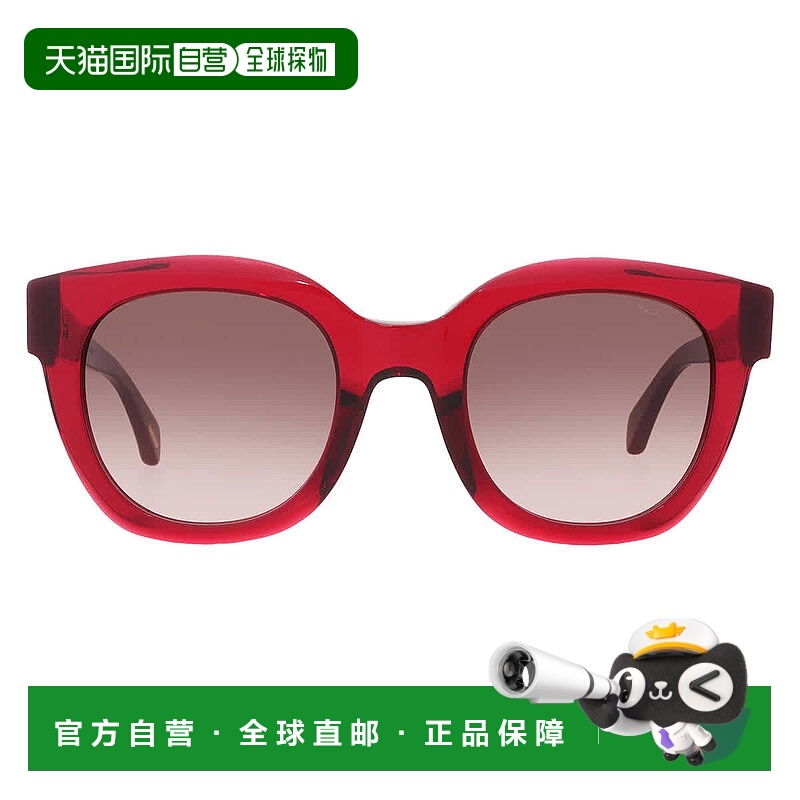 自营Chopard Brown Gradient Cat Eye Ladies Sunglasses SCH335S