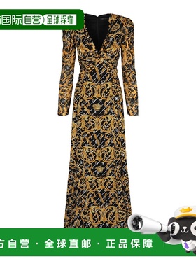 自营versaceBaroque Print Evening Gown - multi 美国奥莱直发