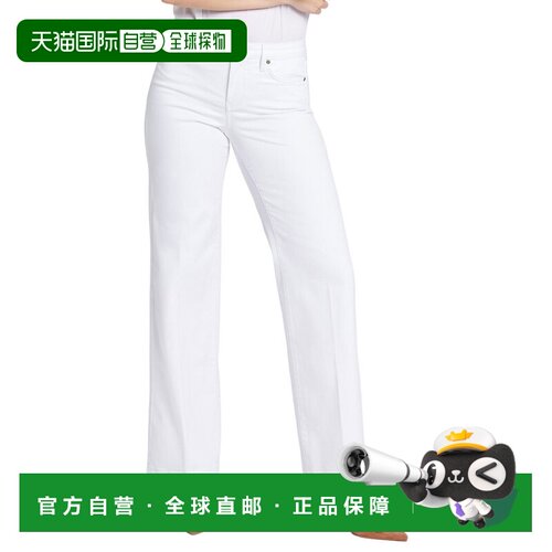 自营NYDJ Teresa Optic White Wide Leg Jean - white 美国奥莱直