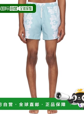 1h可退 香港直邮潮奢 Commas 男士 蓝色 Paradise Floral Classic