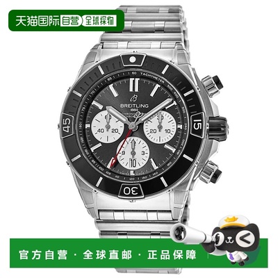 自营Breitling Super Chronomat B01 44 Black Dial Steel Men's