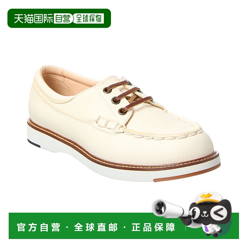 自营 tod'sTOD的Gomma皮革船鞋-白色 美国奥莱直发新款