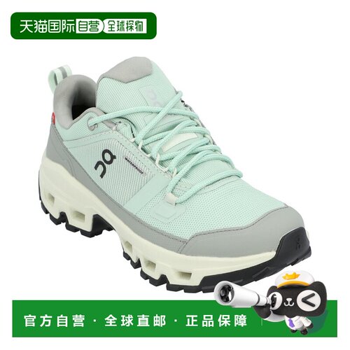 自营On Running Cloudrock低防水帆布运动鞋-绿色 美国奥莱直发