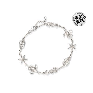 自营Ross-Simons 纯银 Sealife 脚链 - 9 英寸 【美国奥莱】直发