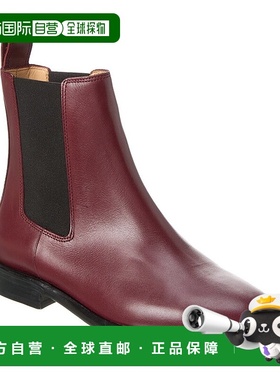 自营 Isabel Marant Galna 皮革短靴 - 红色 美国奥莱直发