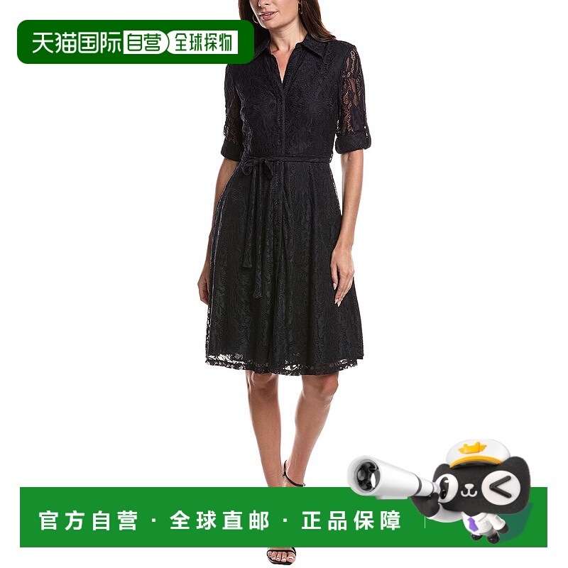 自营Nanette Nanette Lepore蕾丝迷笛连衣裙-蓝色 美国奥莱直发