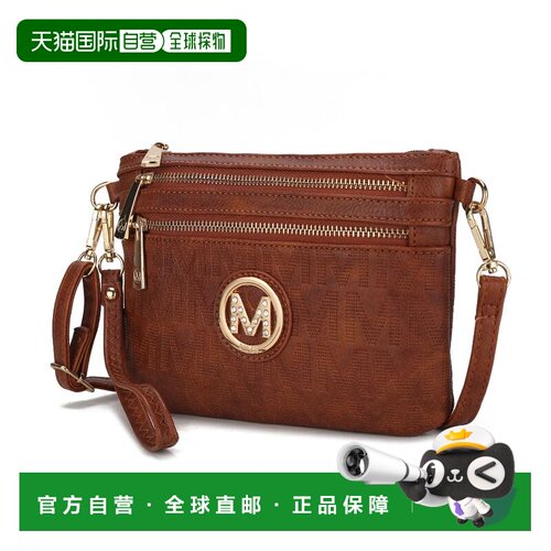 自营mia k collectionRoonie Milan “M” 签名斜挎包腕带 - 驼色